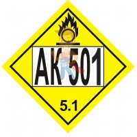 Защитный профиль U 15-25, длина 2 м - Знак опасности АК 501